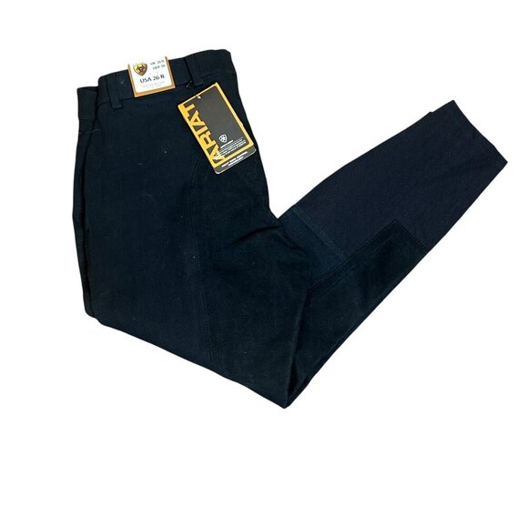 Ariat Pants - Ariat Heritage Black Full Seat Regular Rise Riding Pants Size 26 NWT $110